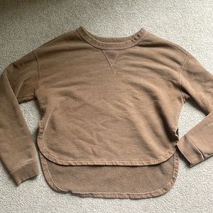 Outerknown cropped casual sweatshirt